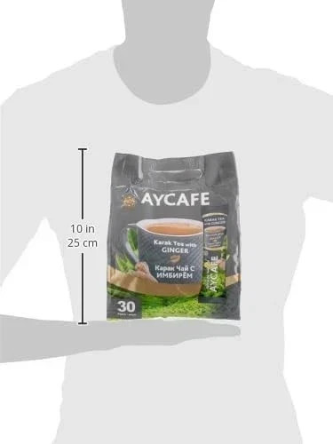 Aycafe Karak Tea with Ginger 30 Sachets – Instant Karak Chai with Ginger