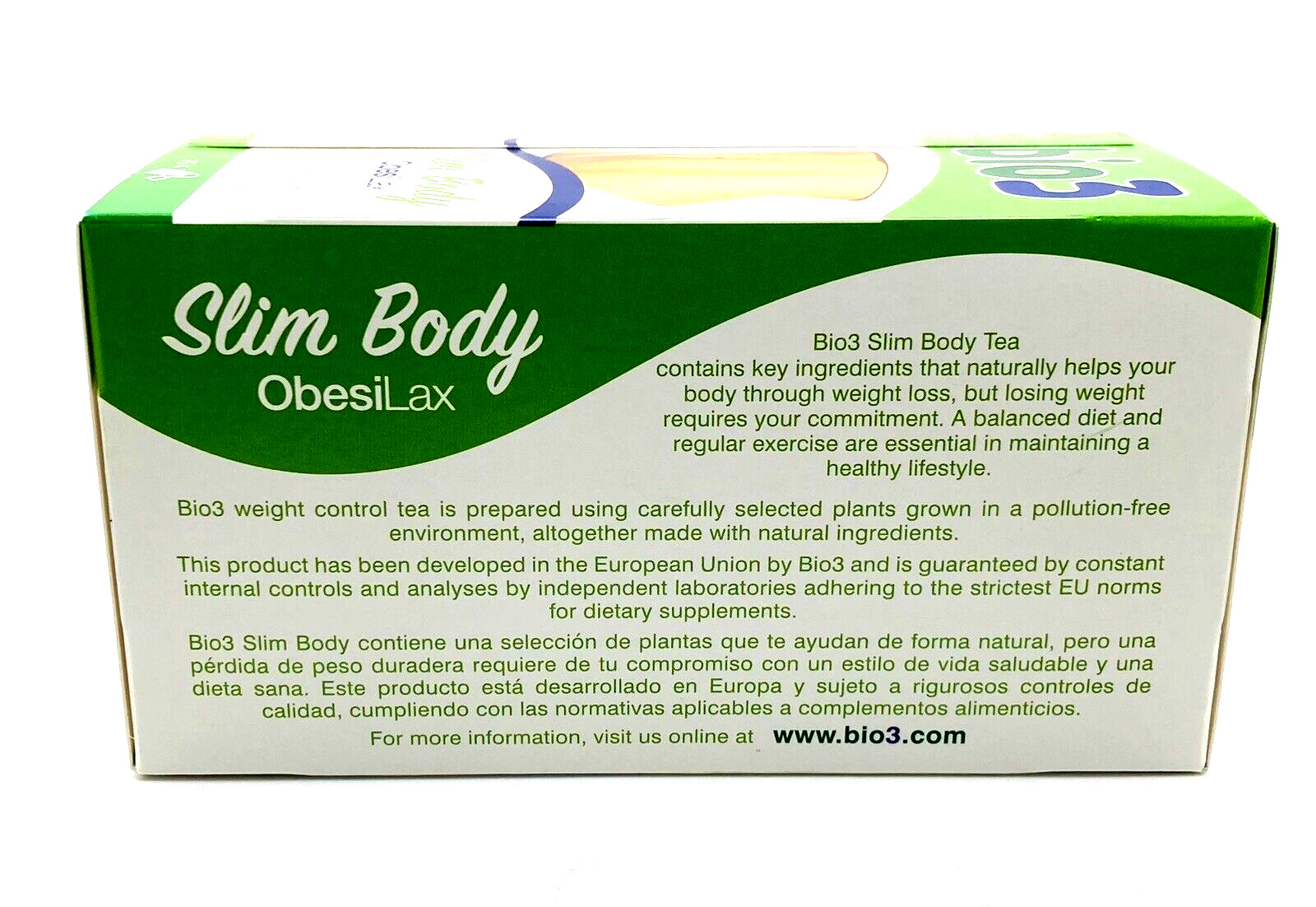 Bio3 ObesiLax Tea – 25 Tea Bags | Herbal Support for Weight Management