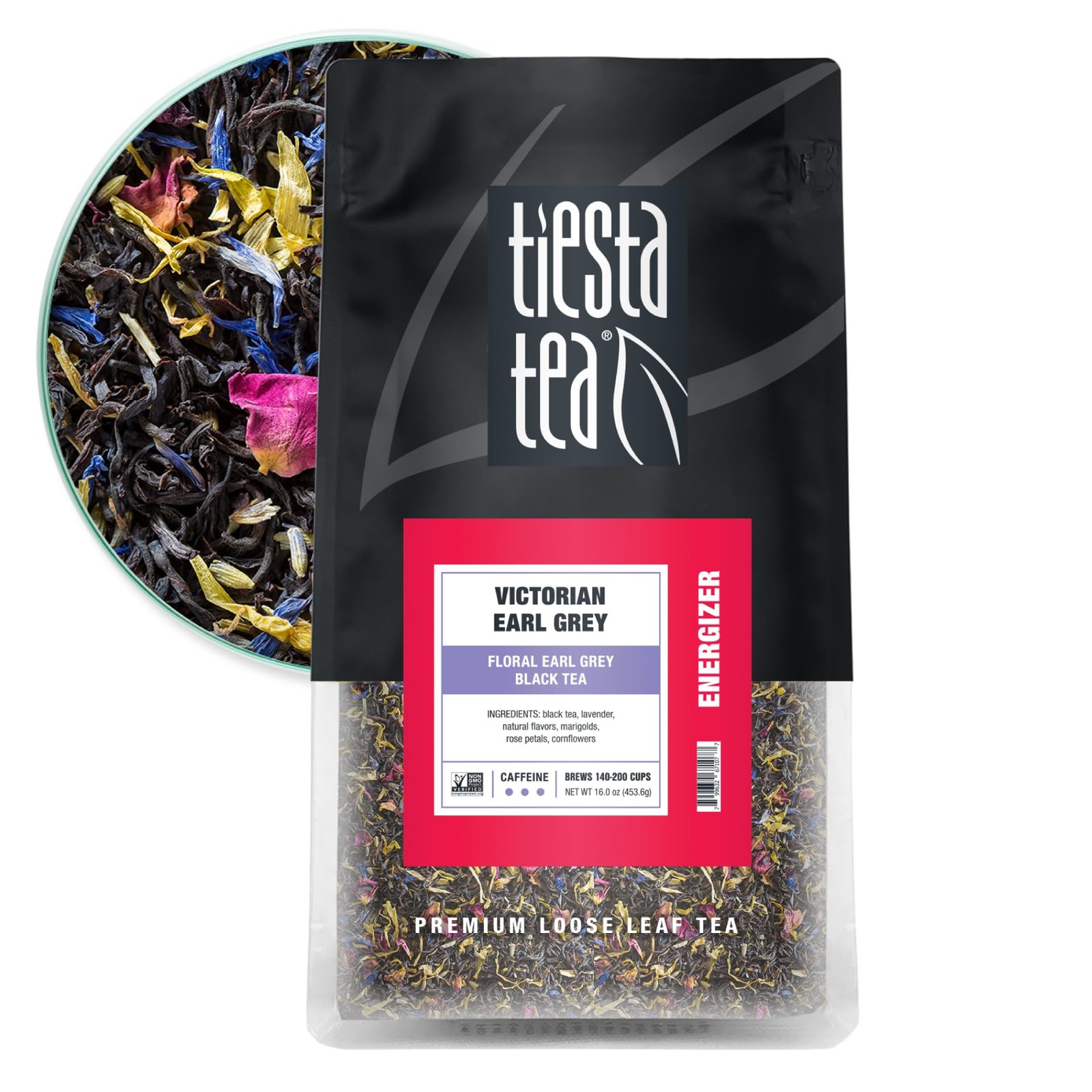 Floral Earl Grey Black Tea Bulk Pouch 200 Cups Premium Loose Leaf Blend