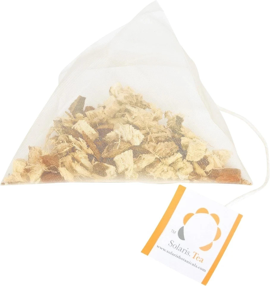 Solaris Tea Ginger Zest, 15 Organic Whole Leaf Biodegradable Pyramid Teabags