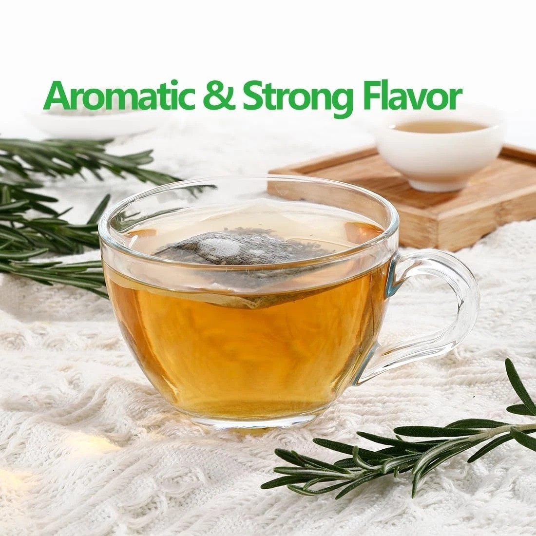Premium Rosemary Tea Bags 100 Teabags. Made with 100% Pure Natural Rosemary L