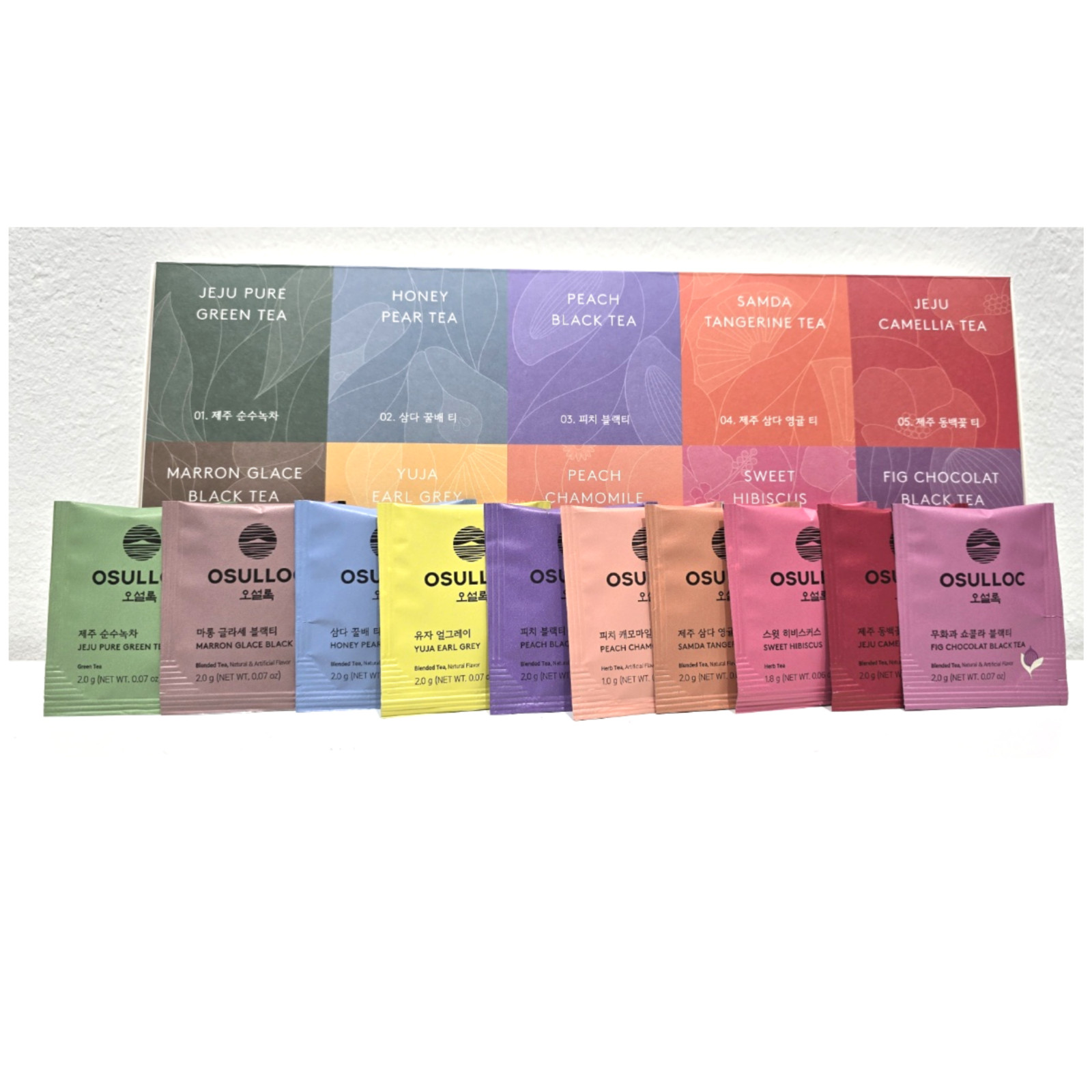 OSULLOC Jeju Master Blended Premium Tea Collection 10 Flavors x 4EA Set