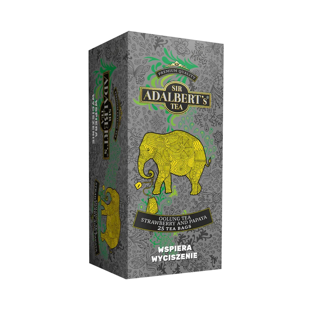 Adalbert’s Tea OOLONG WITH STRAWBERRY AND PAPAYA FLAVOR – 25 envelopes – 50g