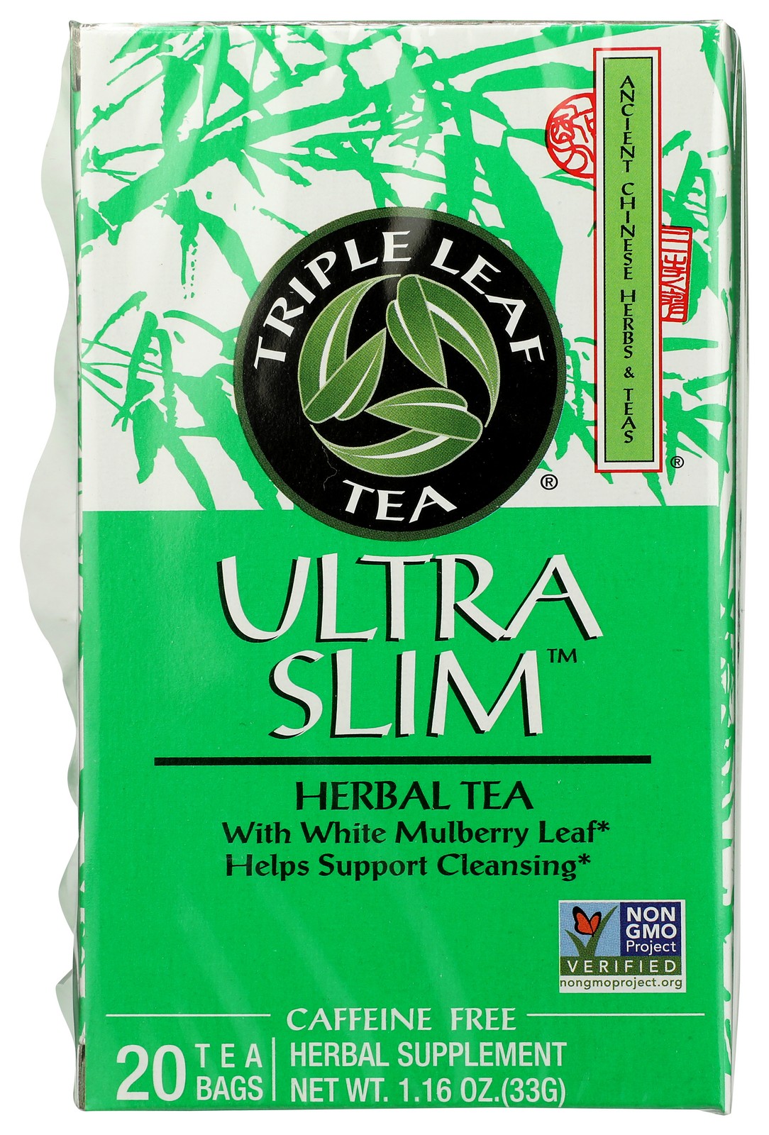 Ultra Slim Herbal Tea By Triple Leaf With White Mulberry Seeds 3 Pack