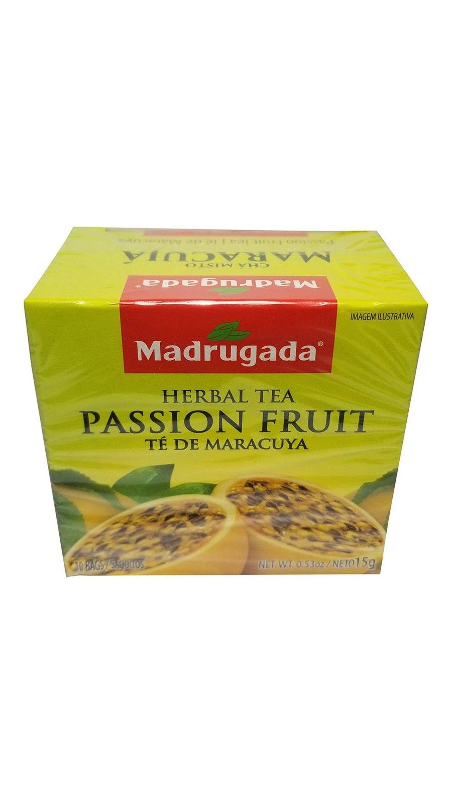 Madrugada Passion Fruit Tea 10 tea bags – Chá de Maracujá 10 sachês – Madrugada