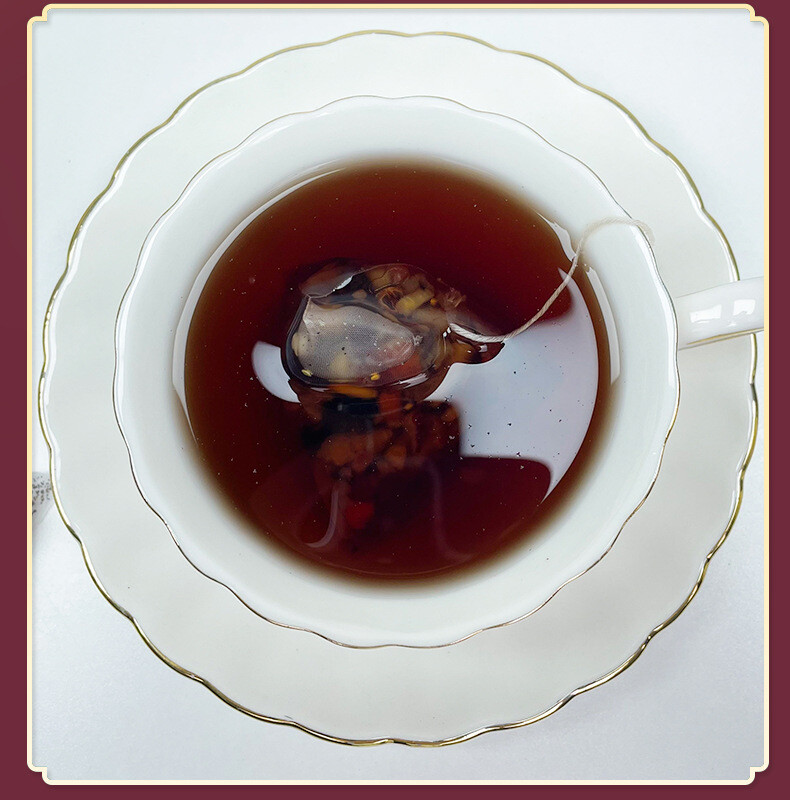 Date Tea for Men Energy and Wellness Support Ginseng Mulberry Goji Berry Red