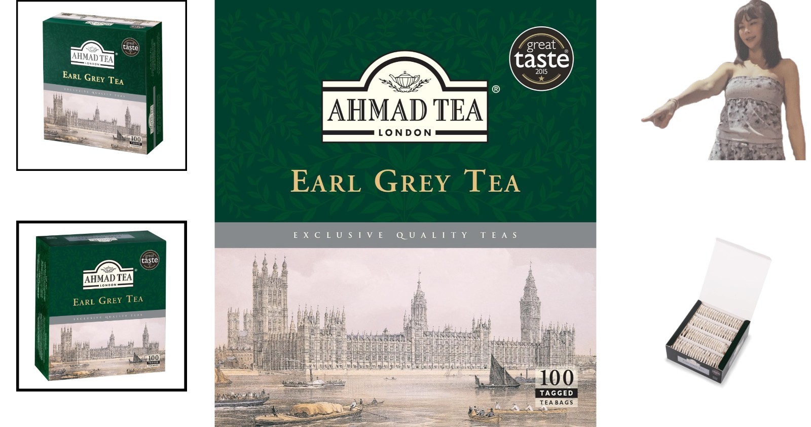 Earl Grey Tea Bags, 100 Count – Gluten-Free and Diabetic Friendly
