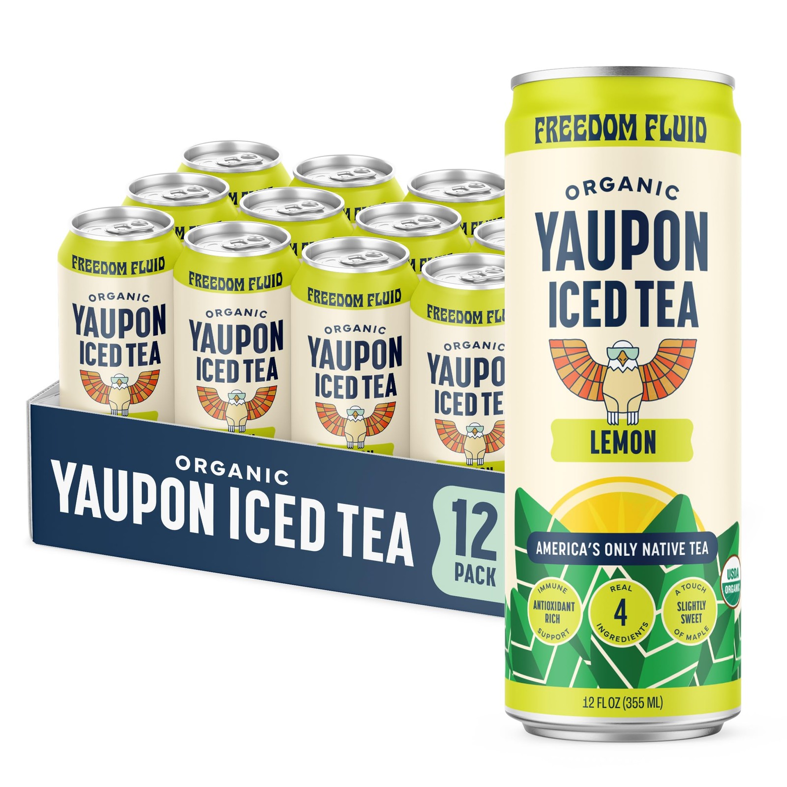 Organic Yaupon Iced Tea – Refreshing Lemon | Perfect Fall Beverage | Lightly …