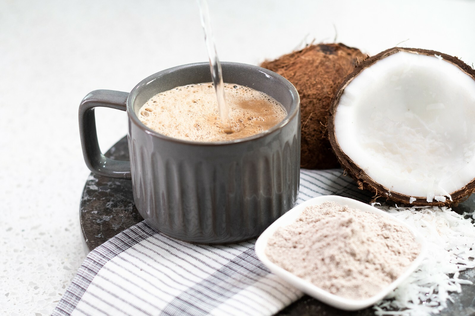 CAcafe Coconut Tea, Green Tea Infused with Coconut 19.05oz
