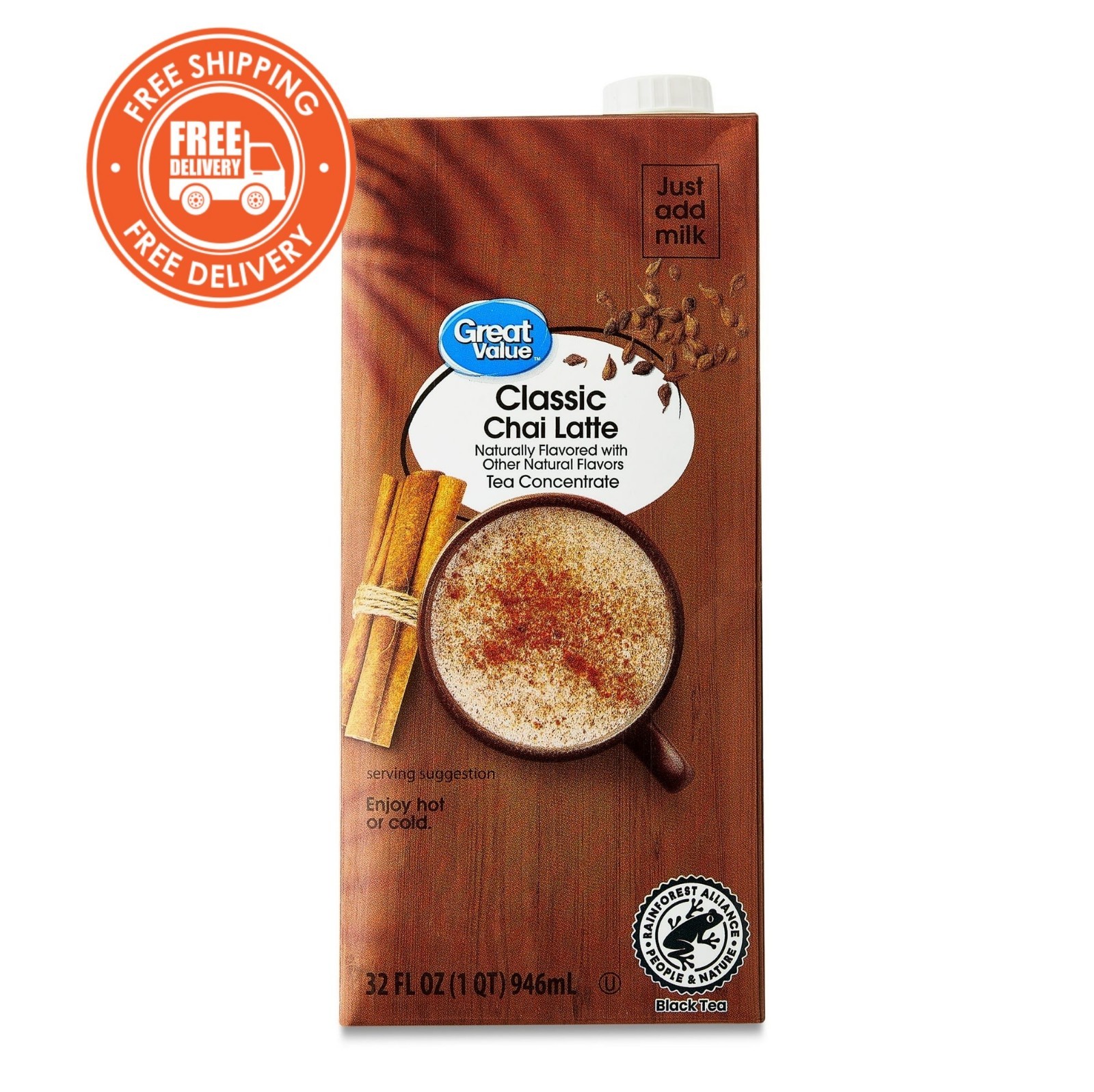 Great Value Classic Chai Latte Tea Concentrate, 32 fl oz