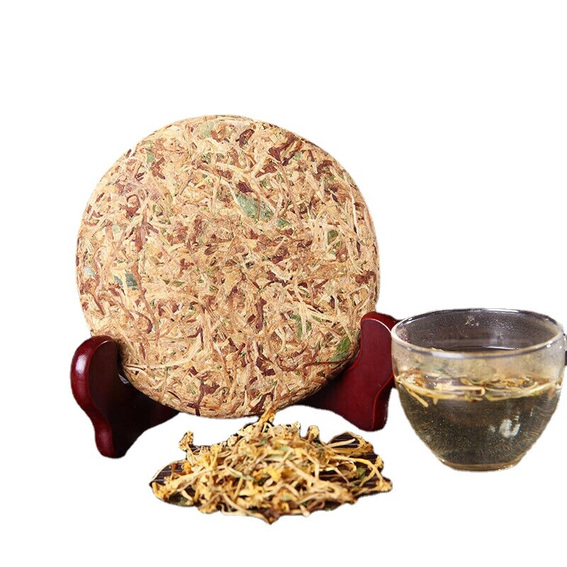 Natural Honeysuckle Tea Cake 200g Herbal Scented Tea for Men Women