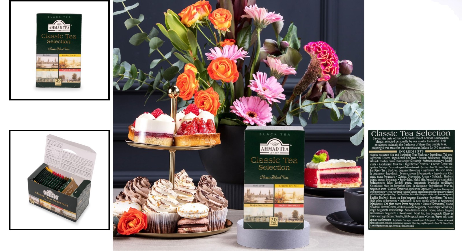 Earl Grey, English Breakfast & More: Classic Black Tea Selection – 20 Teabags