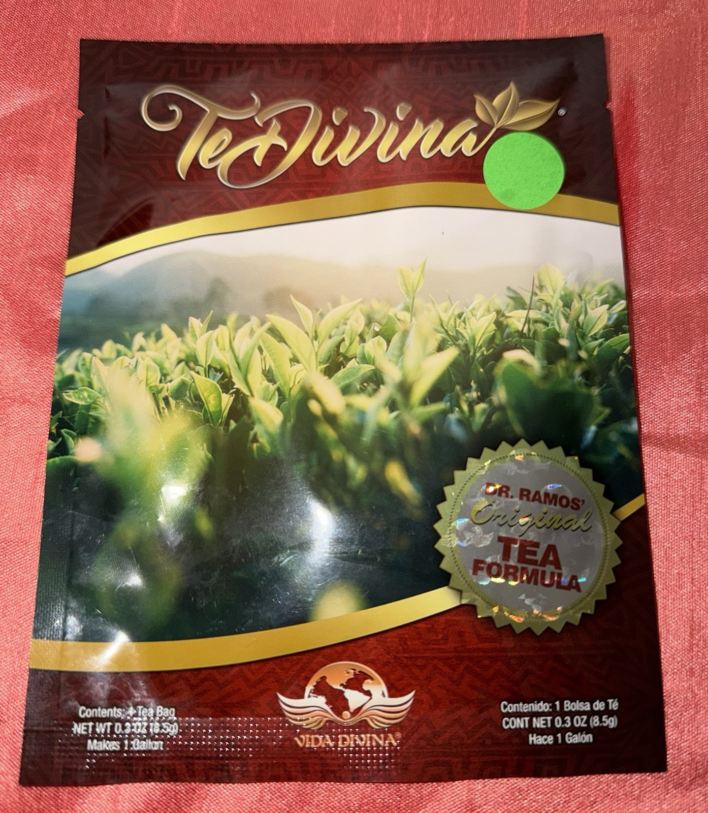 Vida Divina Te Divina Detox Tea Bag 0.3oz Cardo Bendito Malva Papaya Ginger