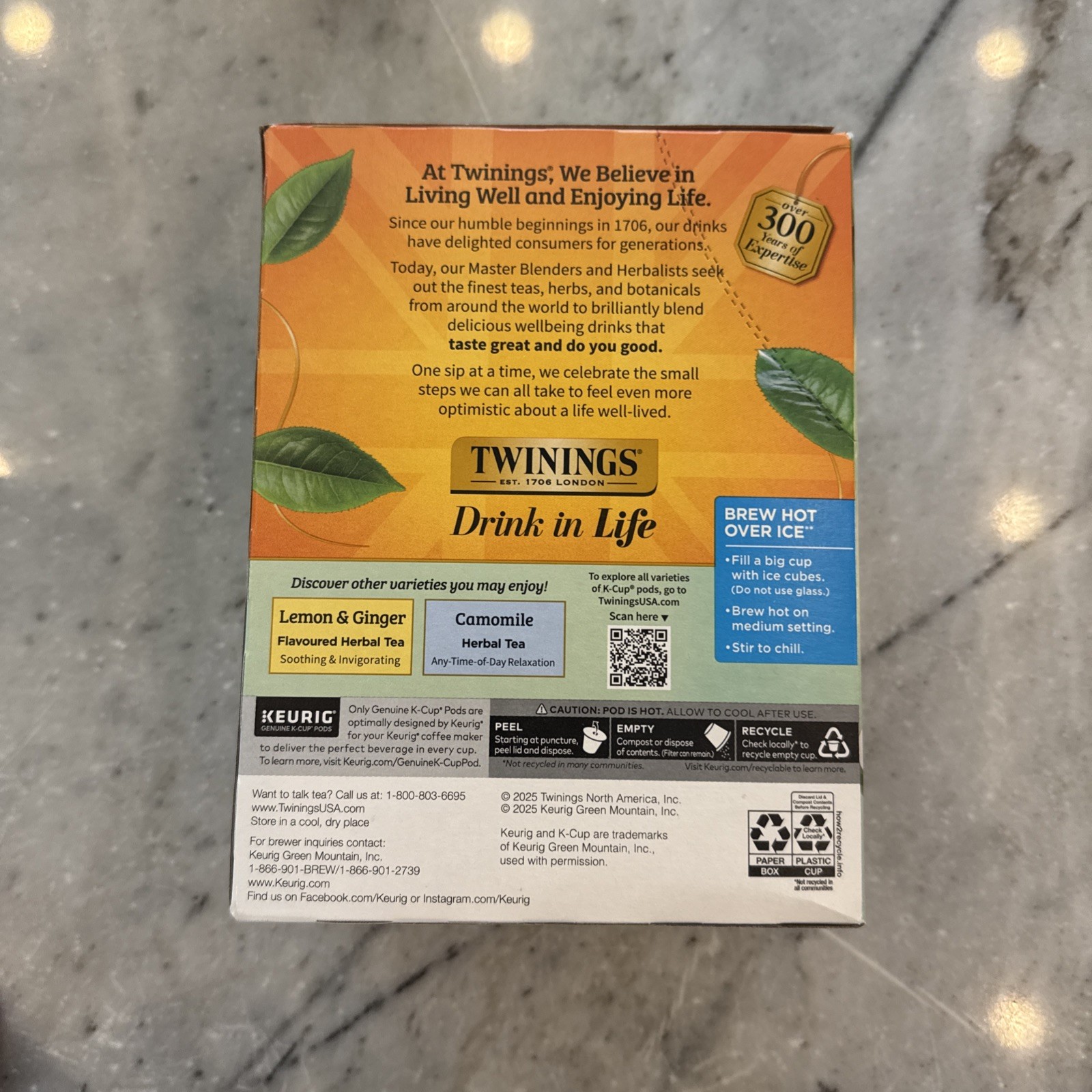 Pure Peppermint Herbal Tea K-Cup Pods for Keurig, 24 Count FREE SHIP