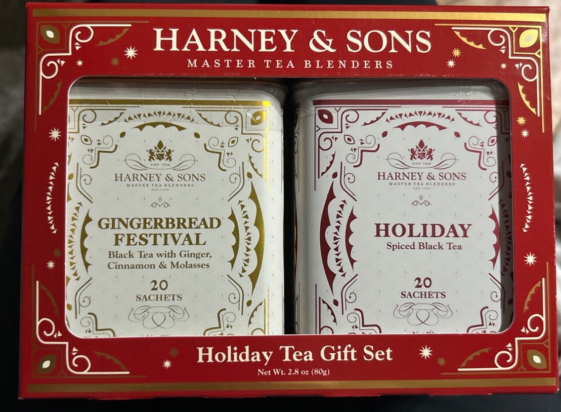 NEW SEALED Harney & Sons Harney Holiday Variety 2-Pack 20ct Tins