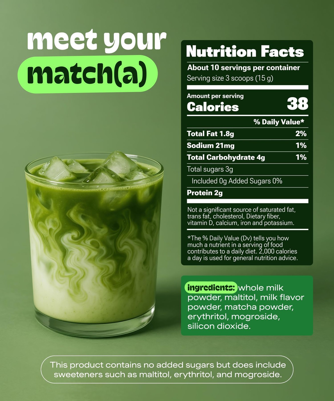 MatchaDNA Matcha Latte – Sweet Powder with 5.3 Ounce (Pack of 1)