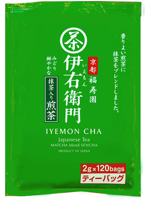 IYEMON Cha Japanese Tea Bag 2g × 120Bags Green Tea Matcha Sencha Ocha Japan NEW