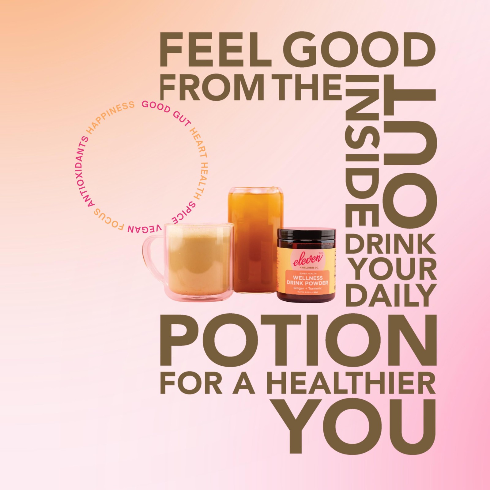 Eleven TLC Organic Ginger Turmeric Spiced Golden Superfood Instant Latte & Dr…
