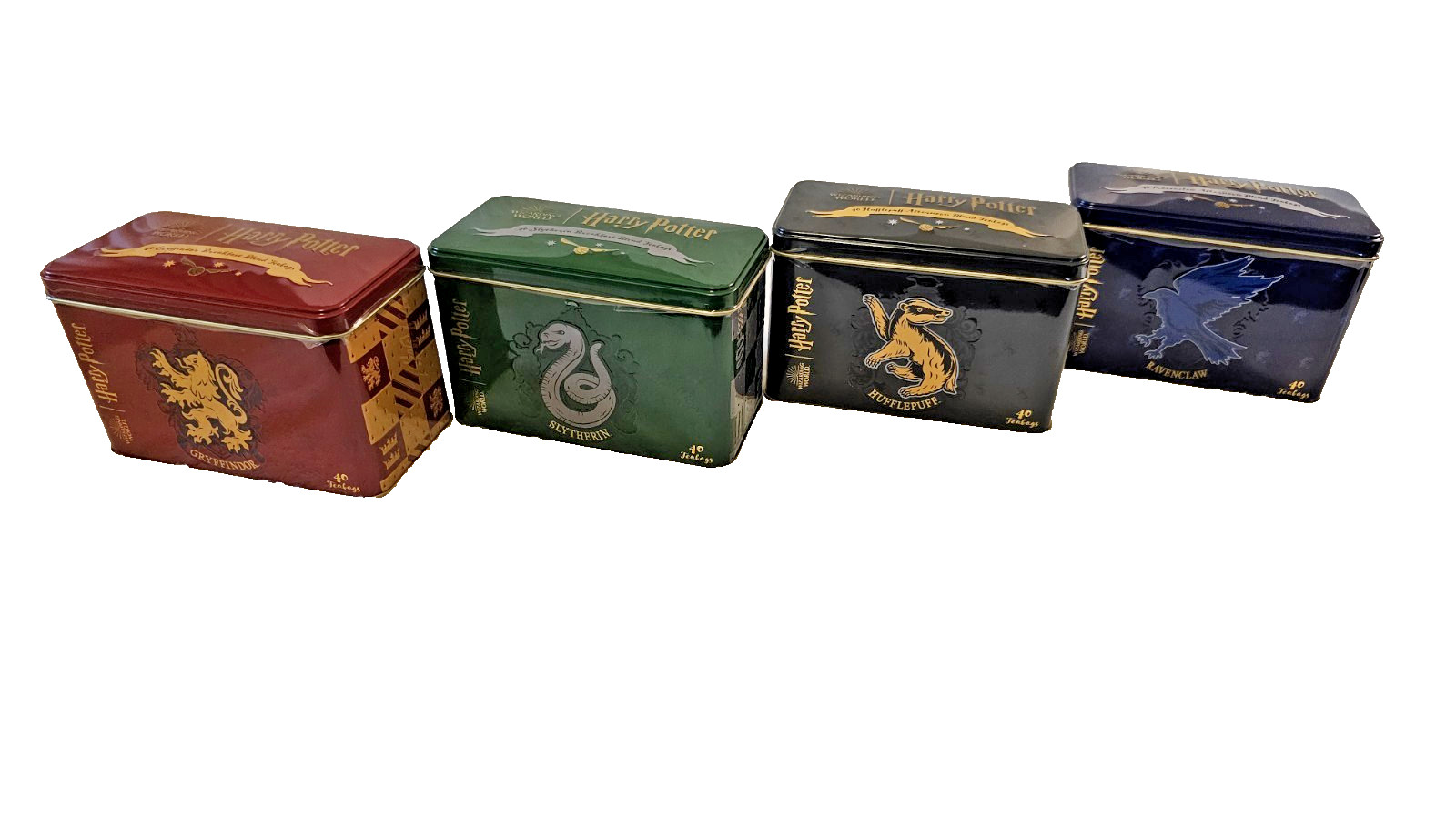 Harry Potter Tins of 40 Breakfast Blend Teabags Each-Full SET NEW Sealed