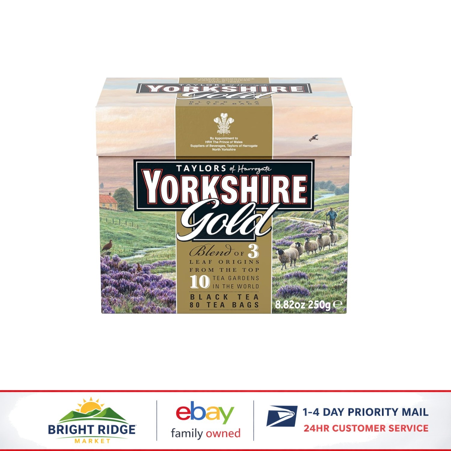 High Caffeine Black Tea Bags, 80 Count, Perfect for Daily Hot Beverage Enjoyment