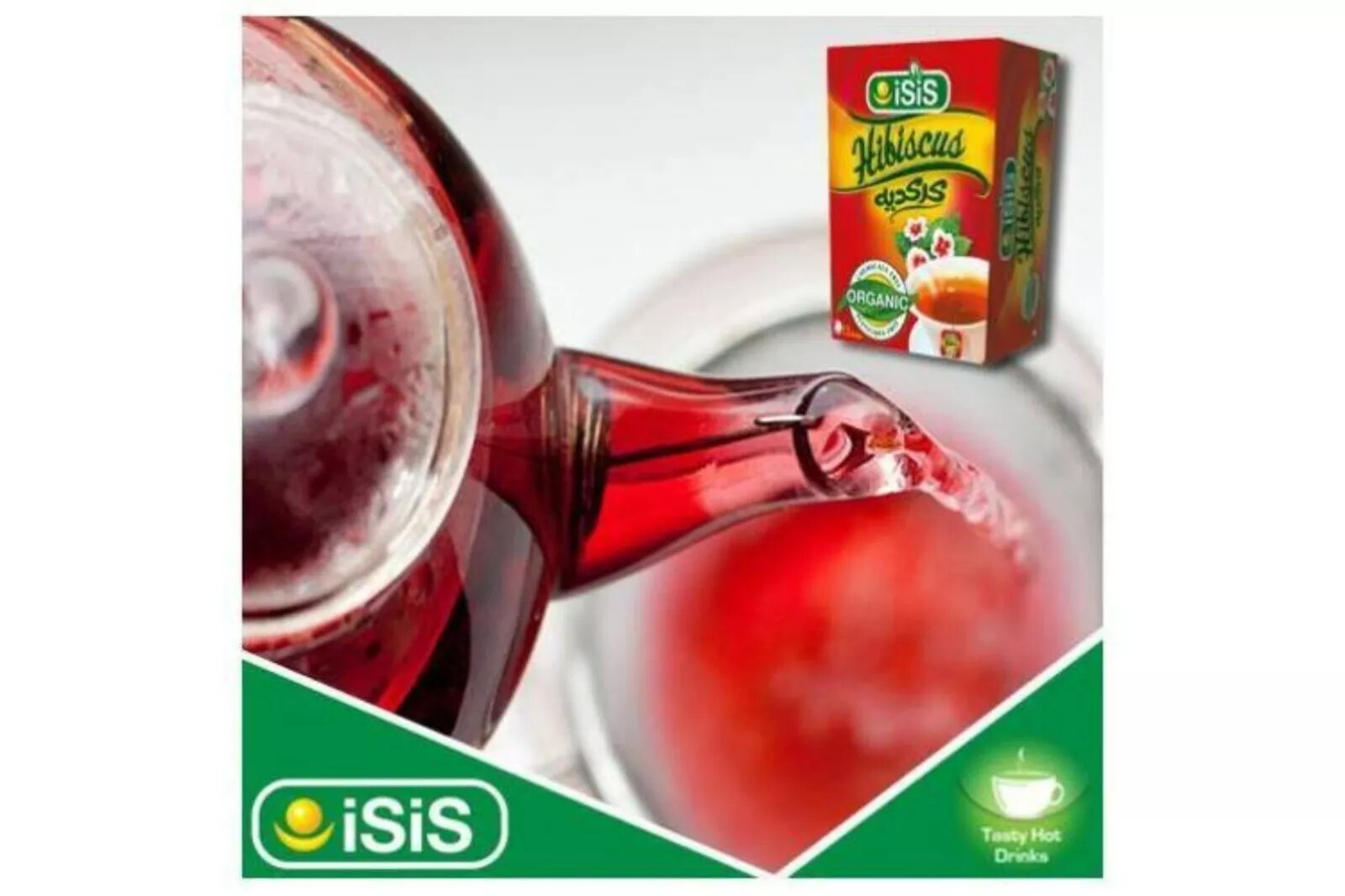 Isis Egyptian Hibiscus Herbal Organic All Natural ايزيس كركديه(6Packs X 50 Bags)