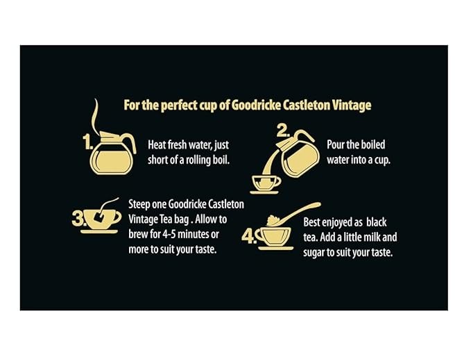 GOODRICKE Castleton Vintage Darjeeling Tea Bags 100 Tea Bags |Exclusive Tea 180g