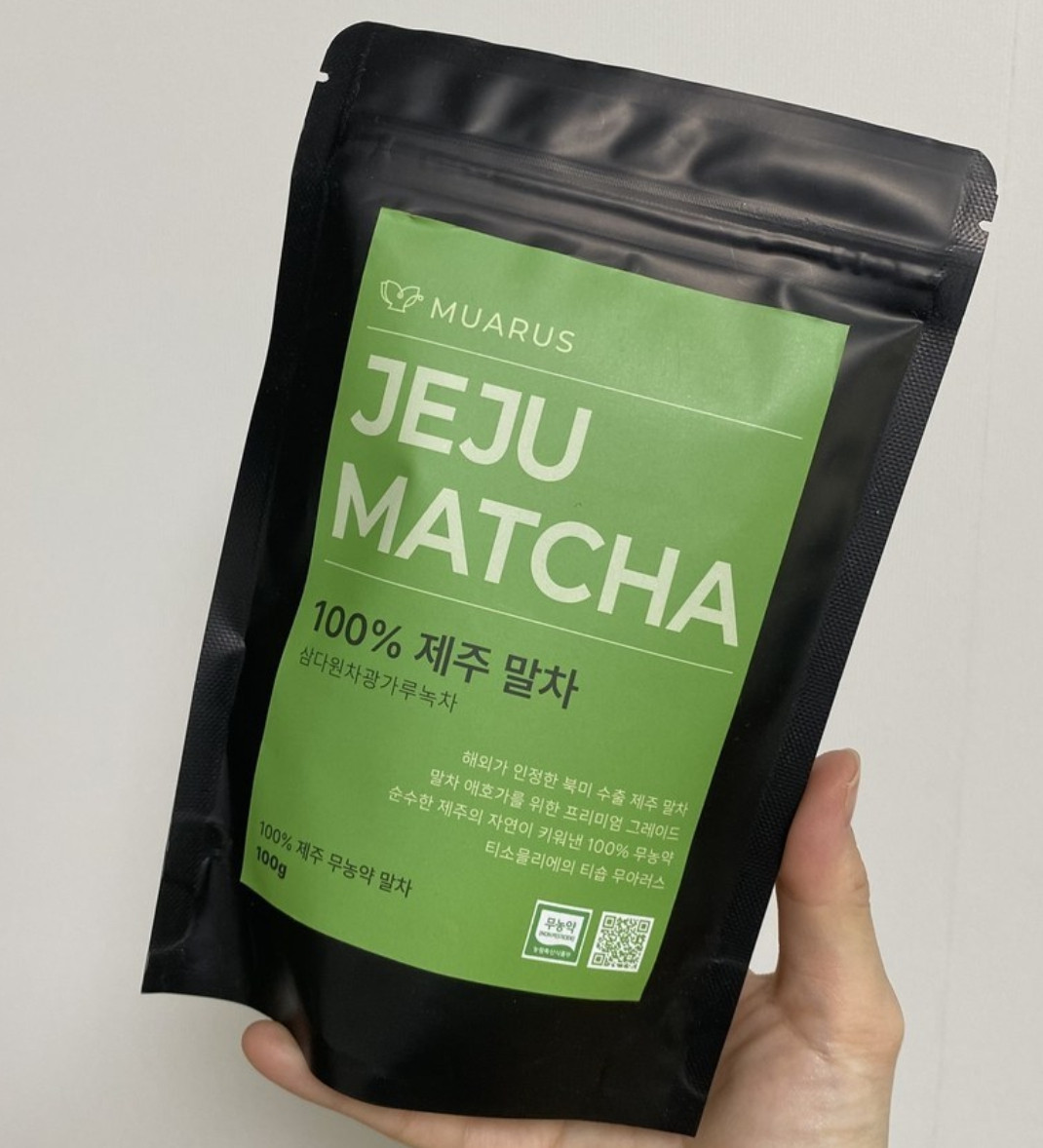 MUARUS 100% Premium Jeju Matcha Green Tea Powder 100g / Latte Baking