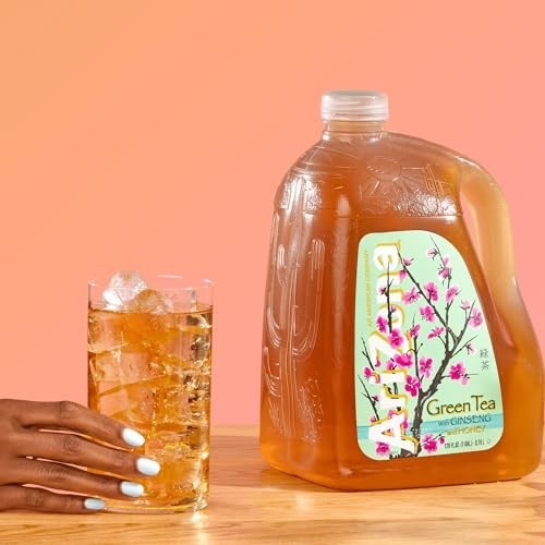 Green Tea Gallon Bottle 128 Fl Oz Sugar Free Honey Ginseng Gluten Free High