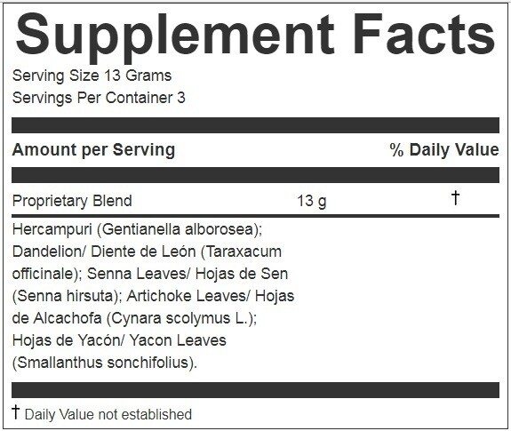 Hanan Peruvian Secrets Adelgazante| 100% Natural Fat Burner | 1.41oz / 40g