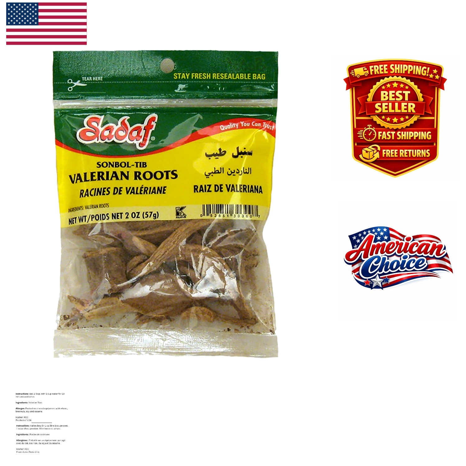Organic Valerian Root (Valeriana officinalis) – 2 oz. for Sleep & Relaxation