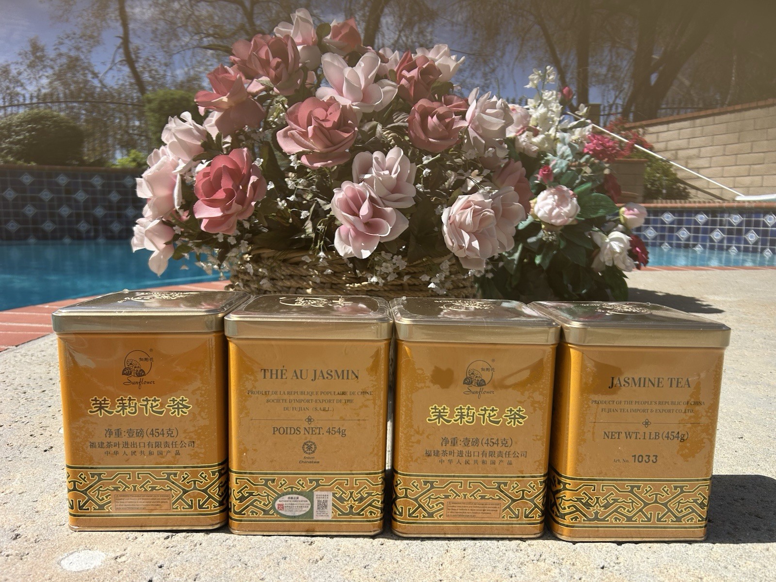Sunflower Jasmine Tea Loose Leaf 454g 4 Pack Chinese Tea & Infusion Pantry