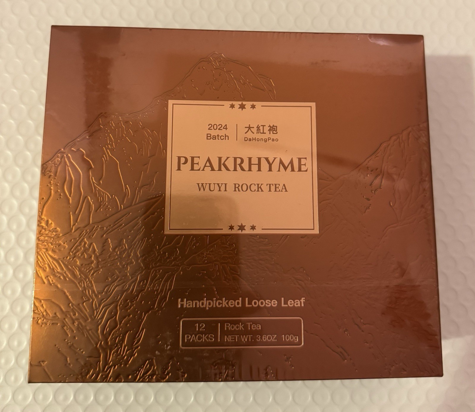 12 Packs Oolong Tea Loose Leaf, 100g 3.6OZ, Wuyi Rock Tea, New And Sealed .