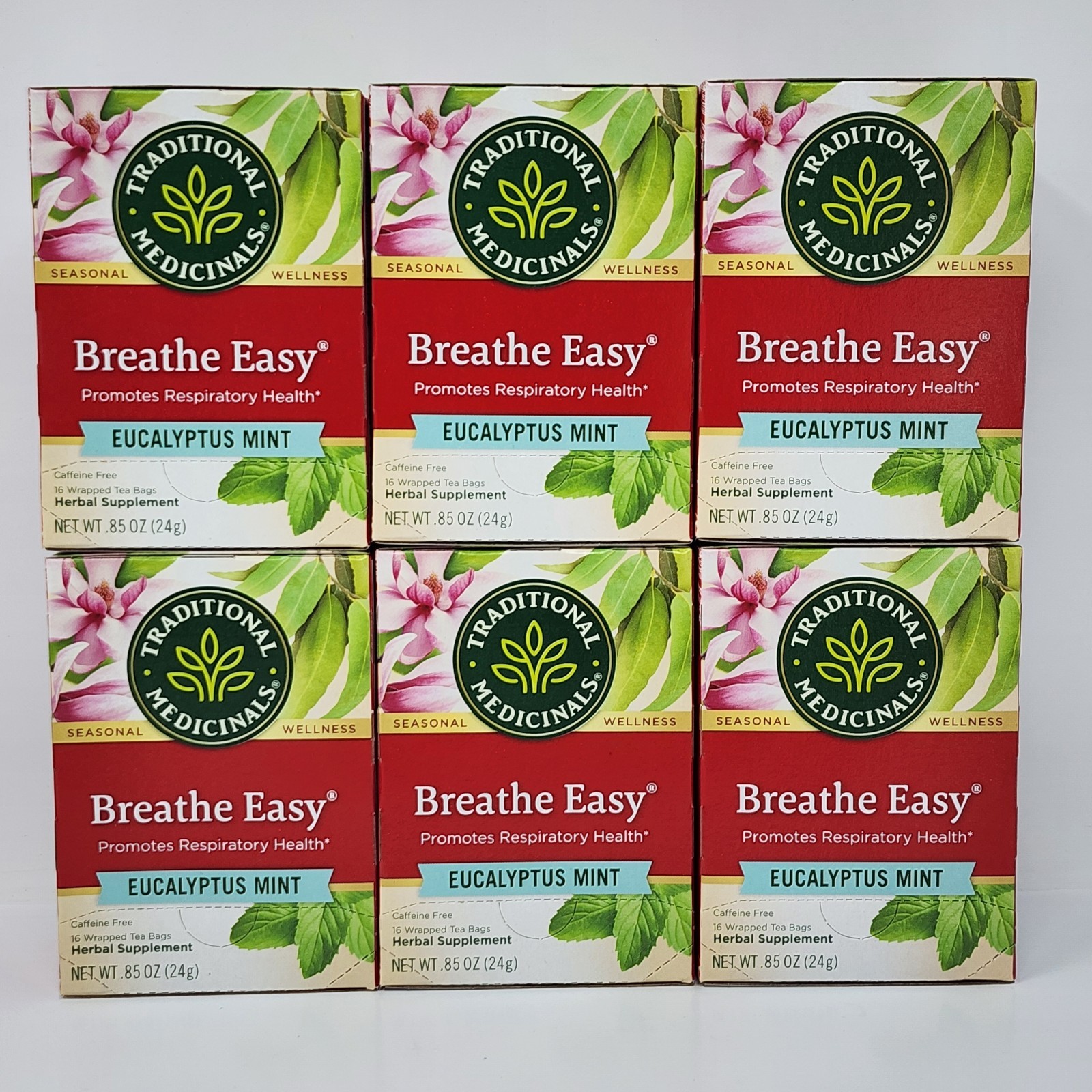 Traditional Medicinals Breathe Easy Eucalyptus Mint Herbal Tea (96 Tea Bags)
