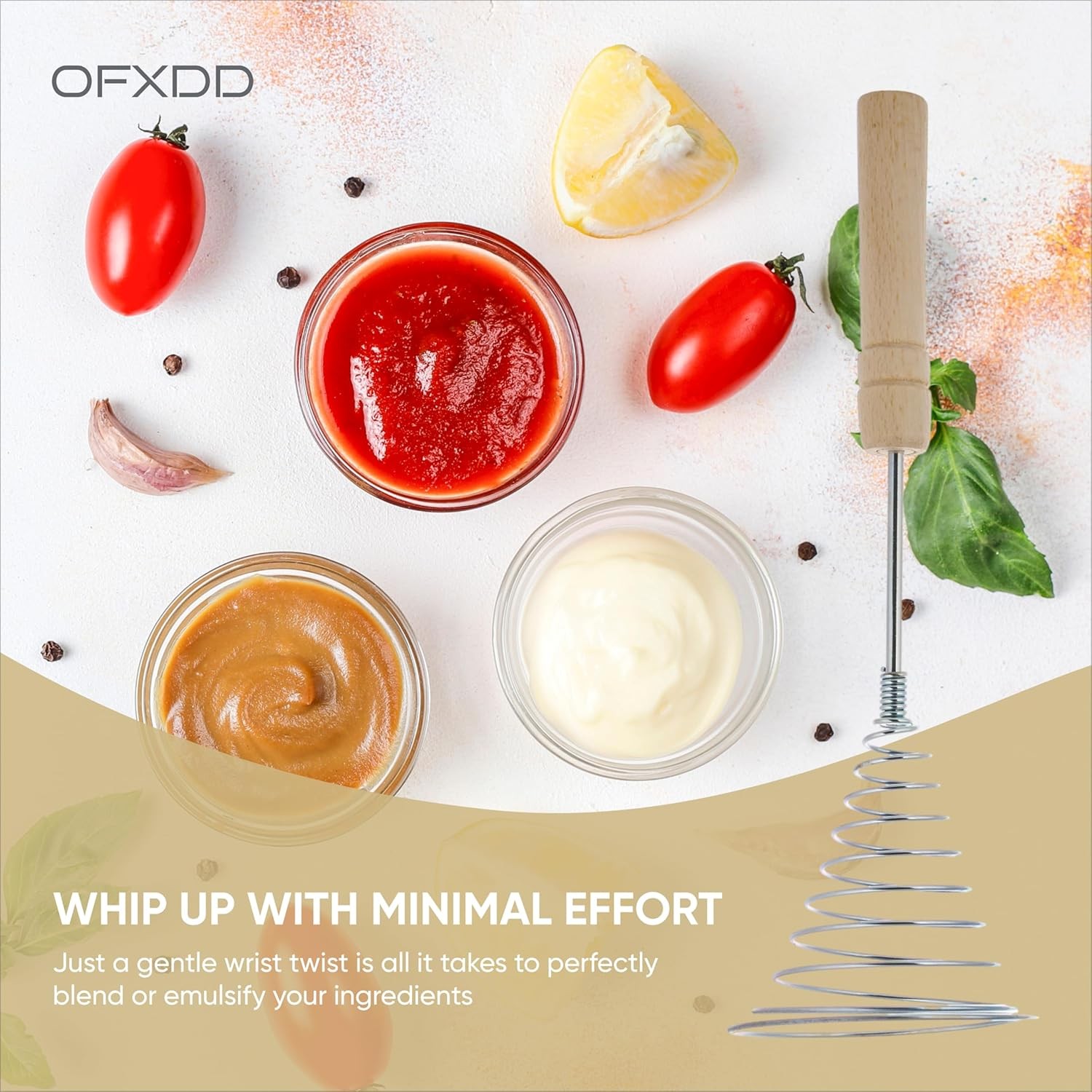 Stainless Steel Spring Coil Whisk 1 Pcs – Wire Whip Egg with Silver