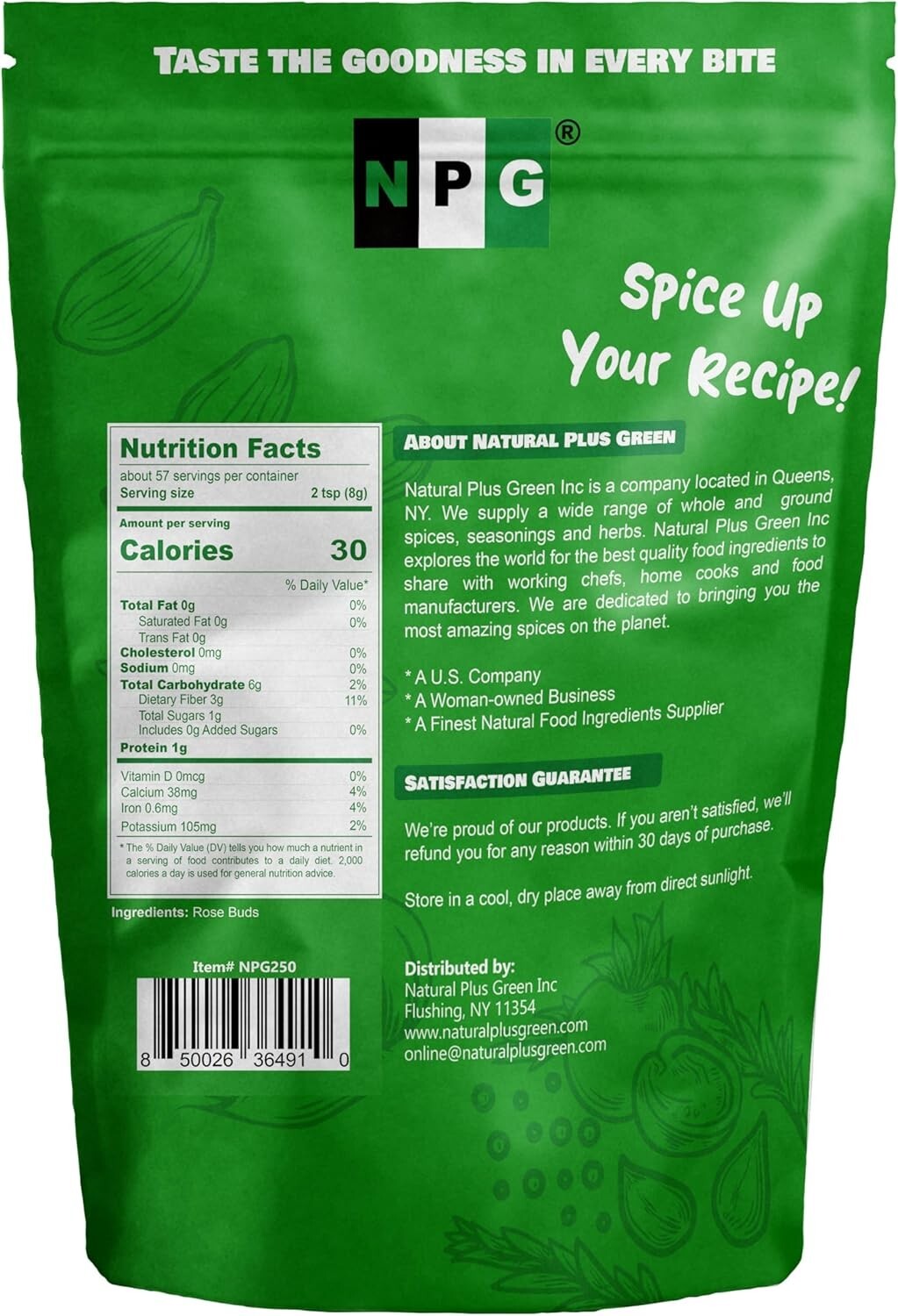 NPG Freeze Dried Rose Buds 16 Oz, Aromatic Rosebuds Herbal Flower Tea
