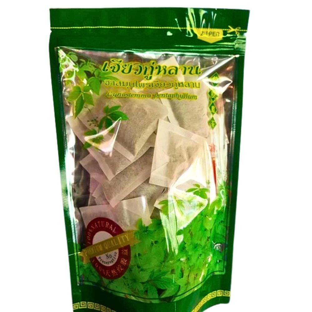 Jiaogulan Herbal Tea 3 Packs (30 Bags Each) Thai Natural Gynostemma from Doi Ang