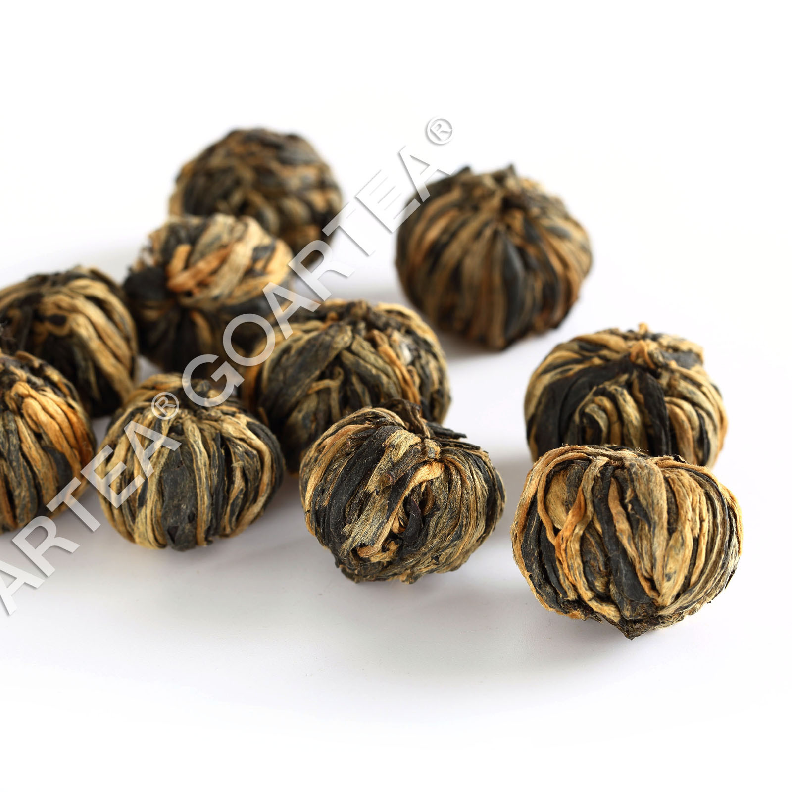 GOARTEA Nonpareil Supreme Yunnan Black Tea Dragon Pearl Dian Hong Ball Buds
