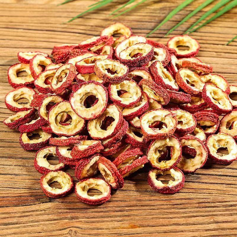 Chinese Hawthorn Slices Seedless Hawthorn Hollow Circle Dried Shan Zha Quan 500g
