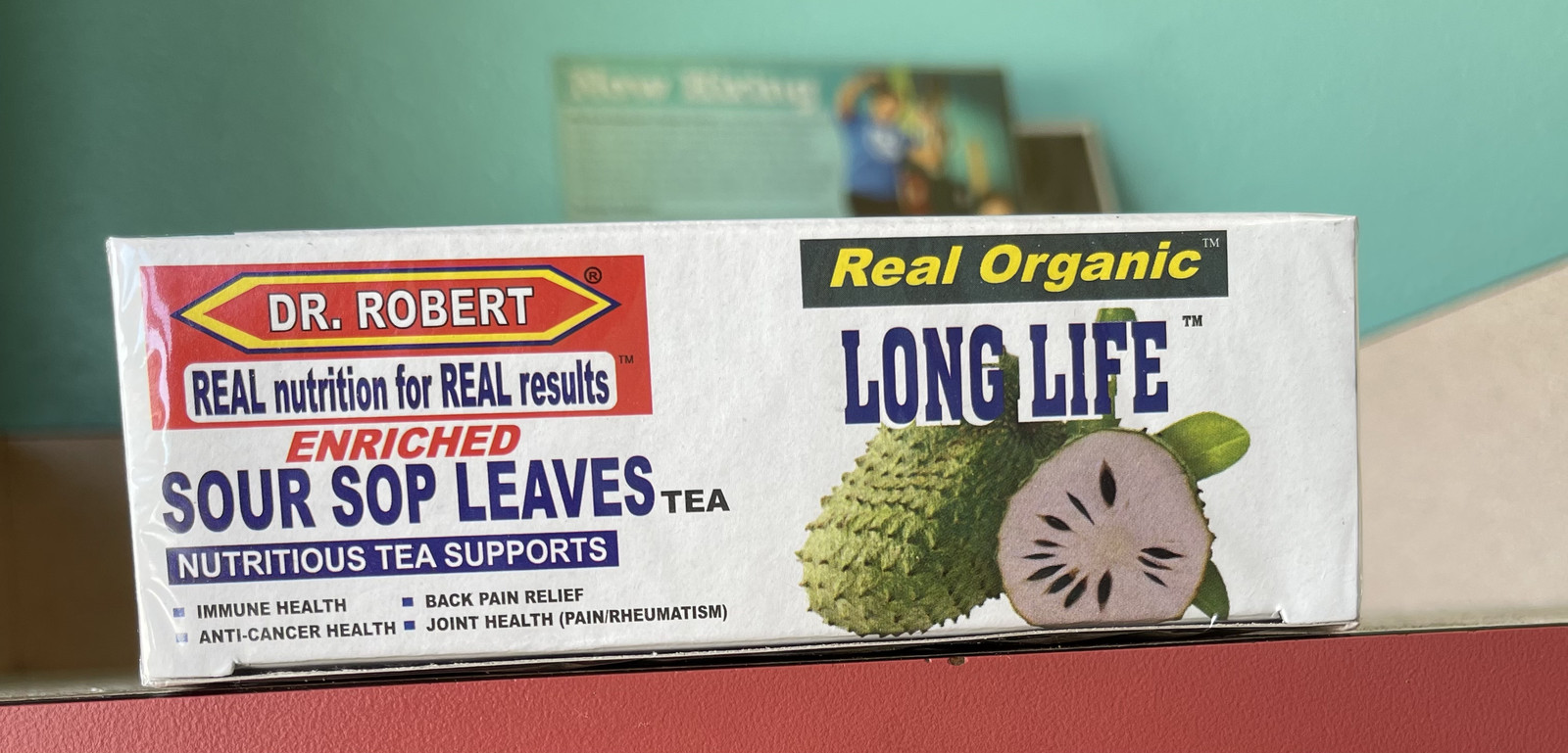 Dr Robert Sour Sop Leaves Tea Supports Back /Joint/Immune /Health 20 teabag 1pk
