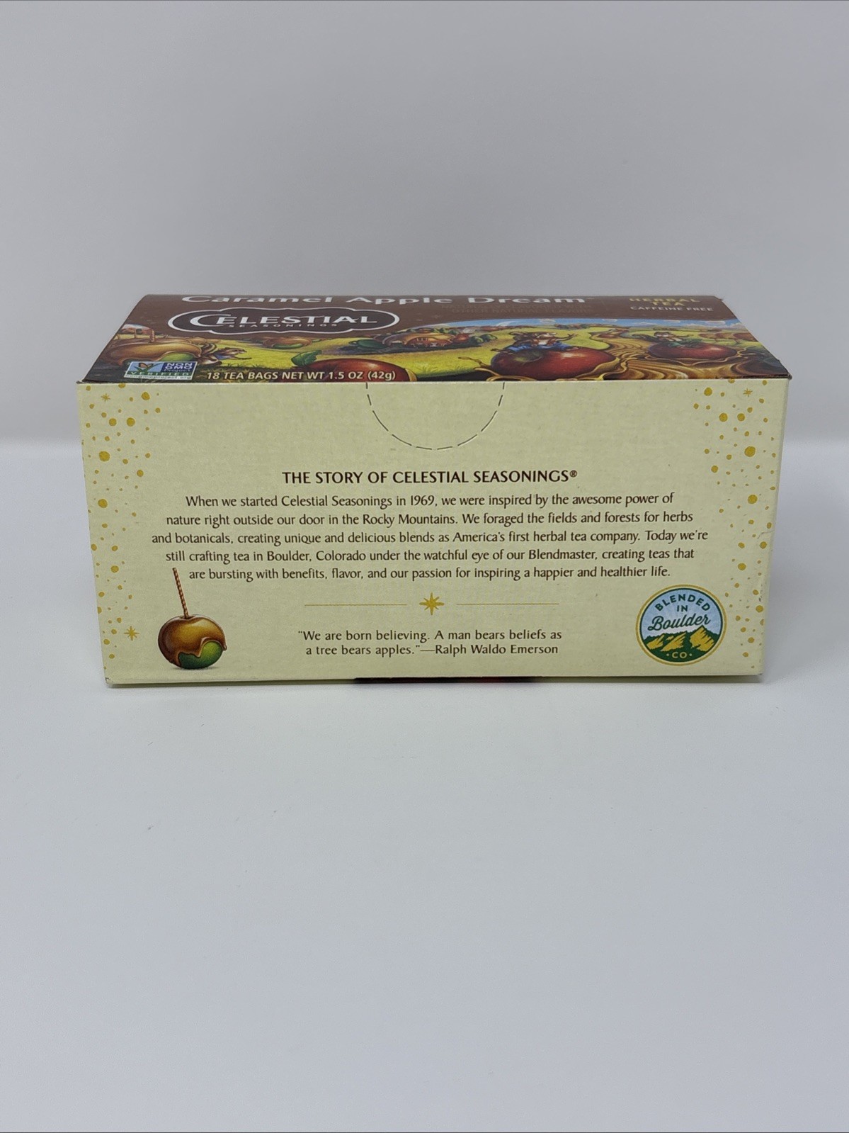 Celestial Seasonings Caramel Apple Dream Herbal Tea 18-Bags (2x) Exp 8/26