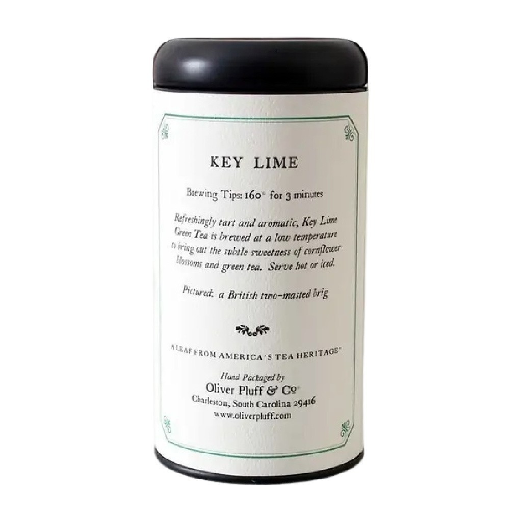 Oliver Pluff & Co. Key Lime Loose Tea in Signature Tin