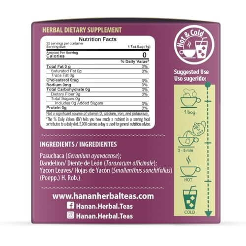 Hanan Peruvian Secrets Deabetisan Herbal Tea | 100% Natural Sugar Balance Blend