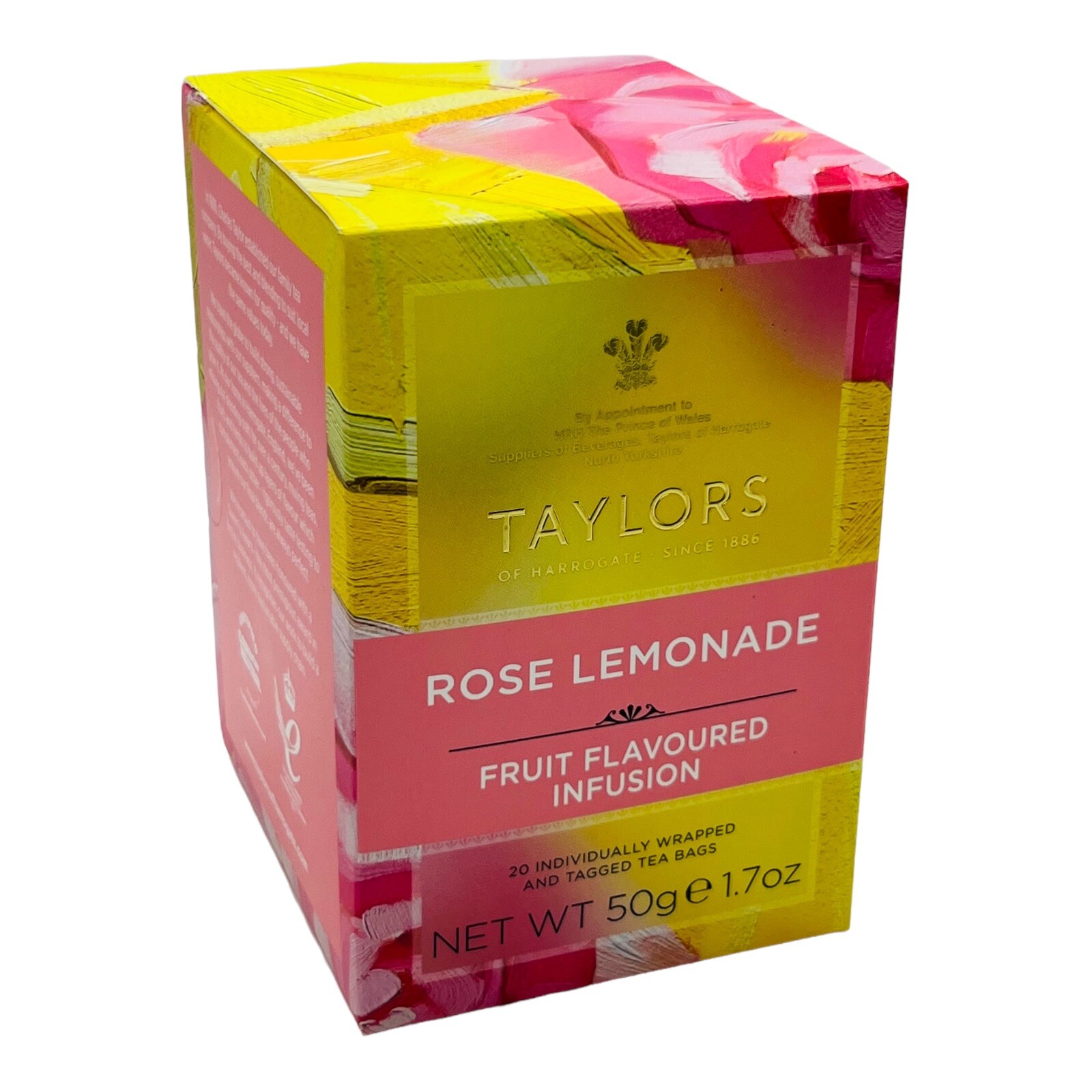 Taylors of Harrogate Rose Lemonade Tea Infusion 20 Wrapped Teabags exp 07/2025
