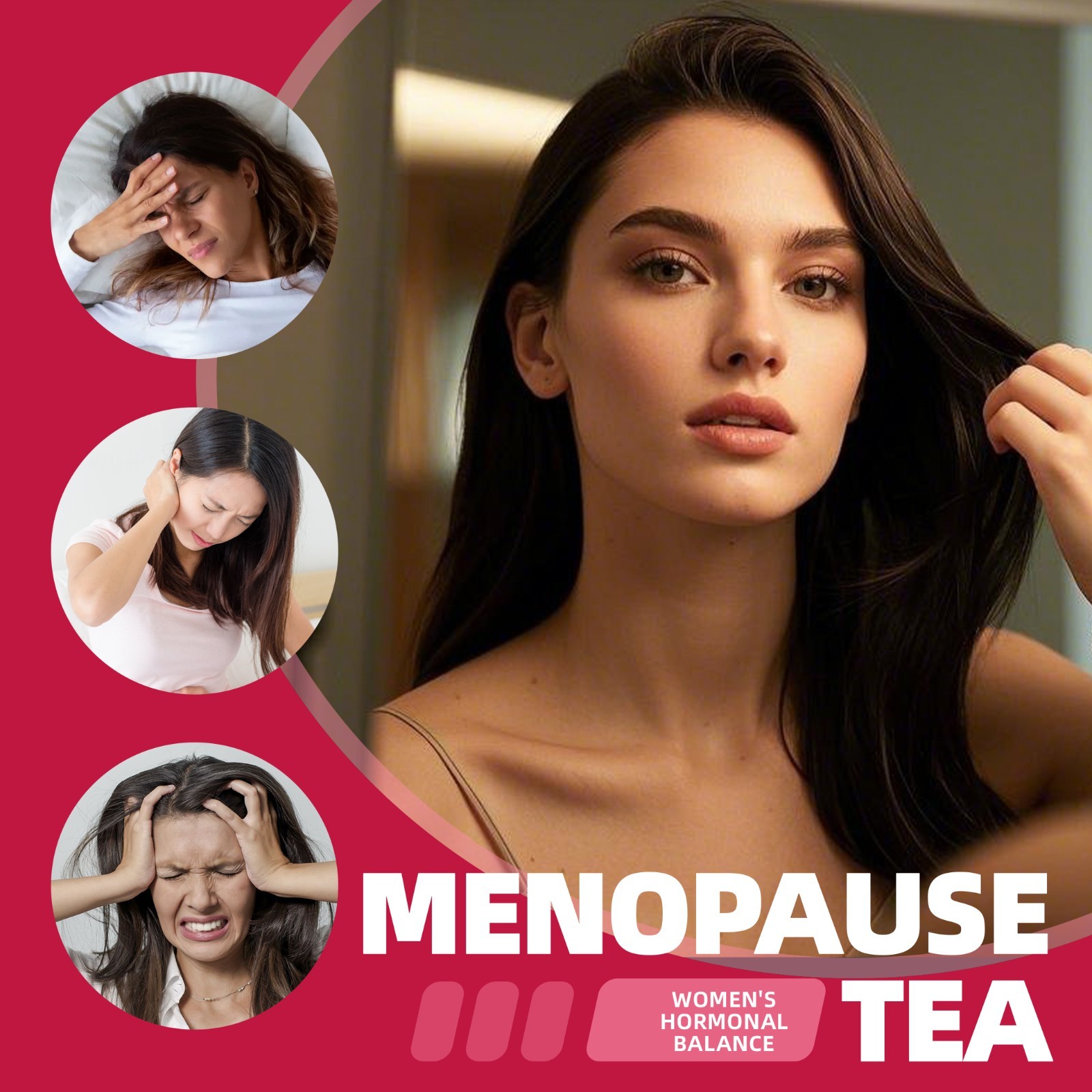 Menopause Herbal Tea–Hormone Balance Support –Natural Herbal Blend–10g x 10 Bags