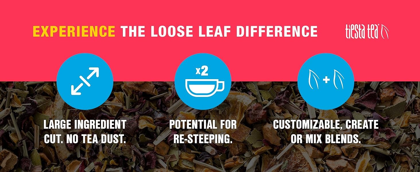 Palm Beach Punch, Loose Leaf, Fruit Punch Herbal Tea, Caffeine-Tropical Blend