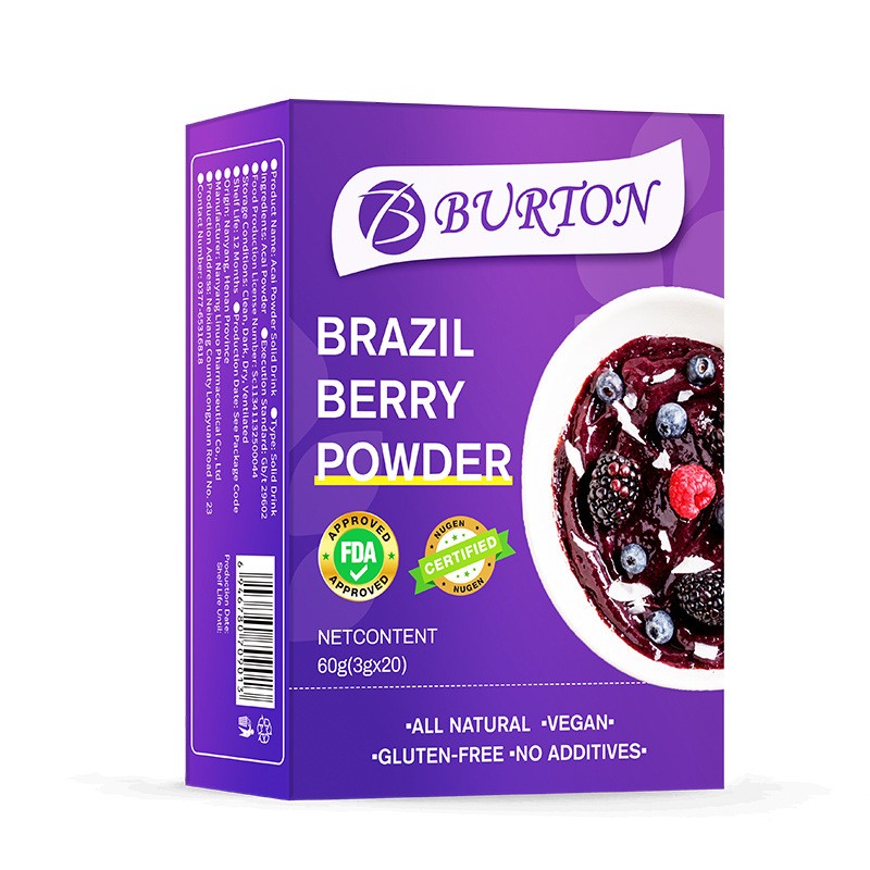 Acai Berry Powder Juice Dietary Supplement Brighten Skin Antioxidant 20 Sachets