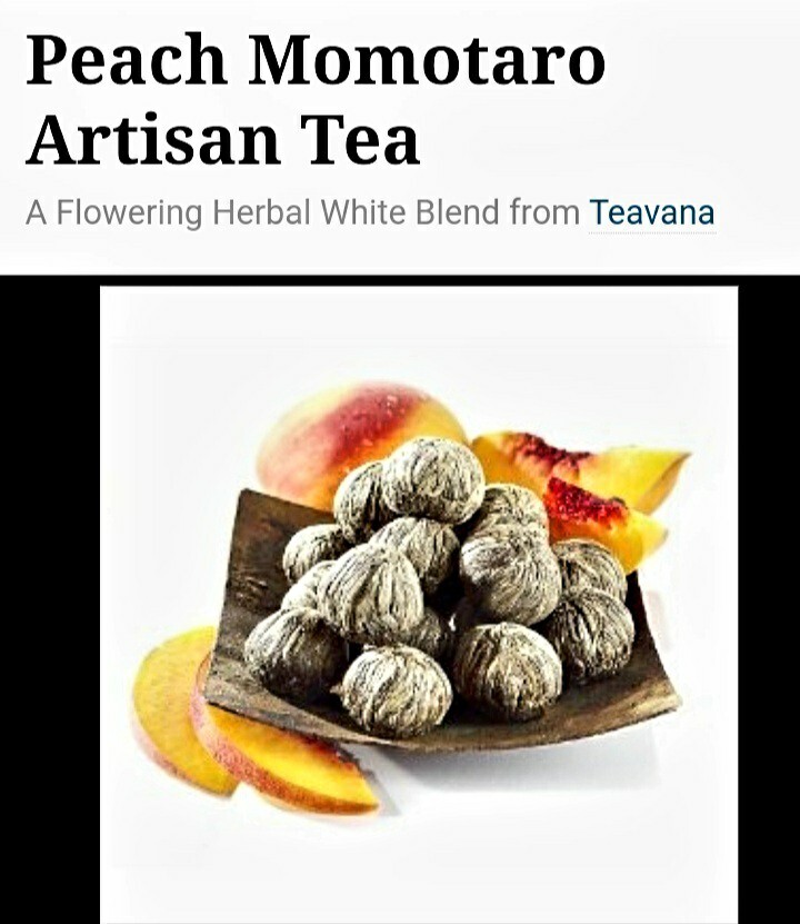 🌻🍑 NEW! TEAVANA 2 Oz PEACH MOMOTARO BLOOMING WHITE TEA SEALED BAG 🍑 RARE! 🌻