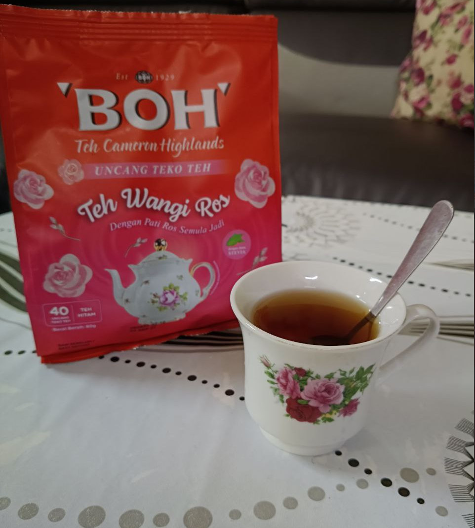 BOH Cameron Highlands Rose-Scented Tea with Stevia Leaves 120g( 40 sachets ) NEW