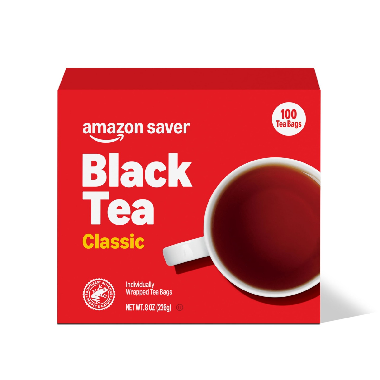 Bulk Black Tea Bags, 100 Count, Rainforest Alliance Certified Quality