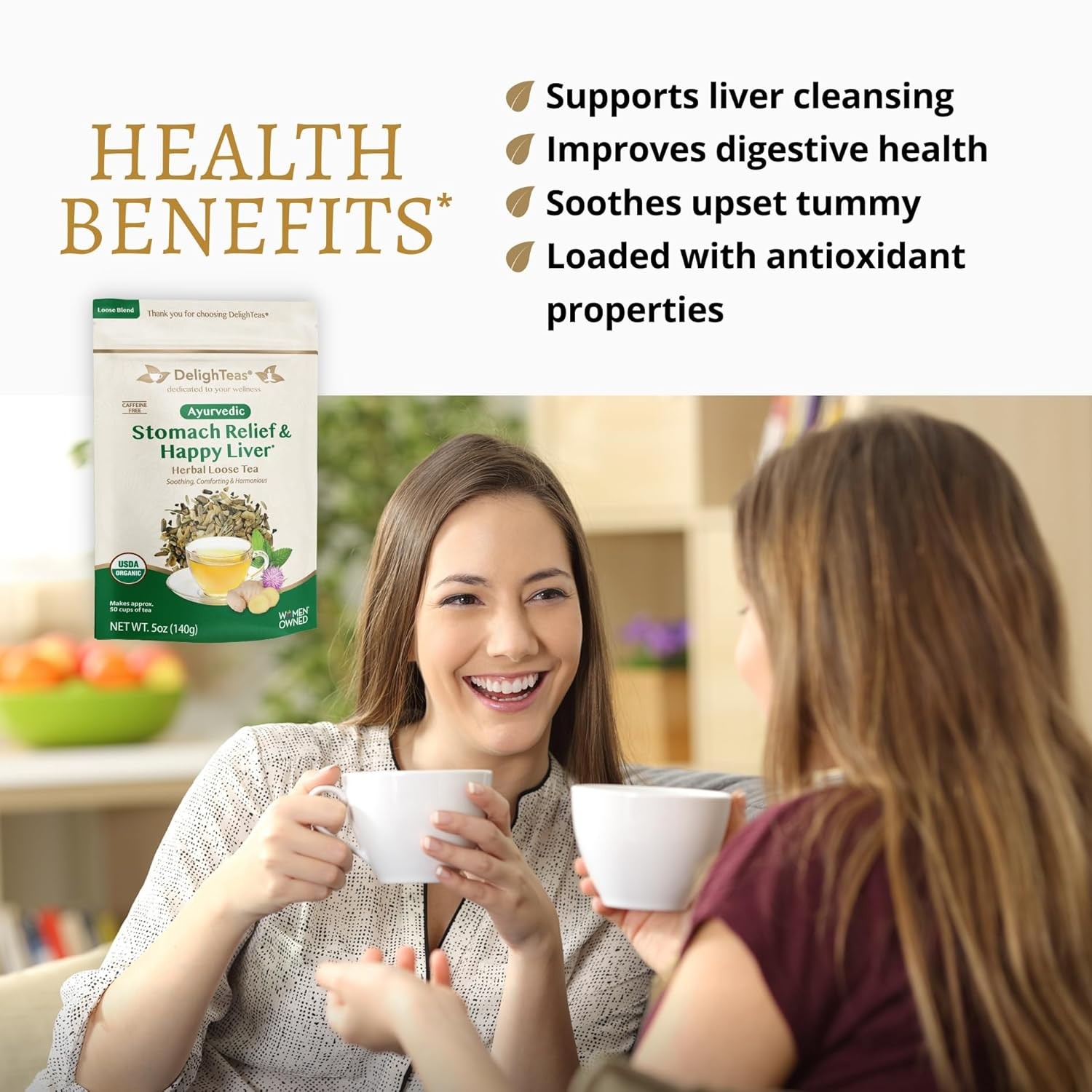 DelighTeas Liver Detox tea | Stomach Relief & Cleansing | Ayurvedic…